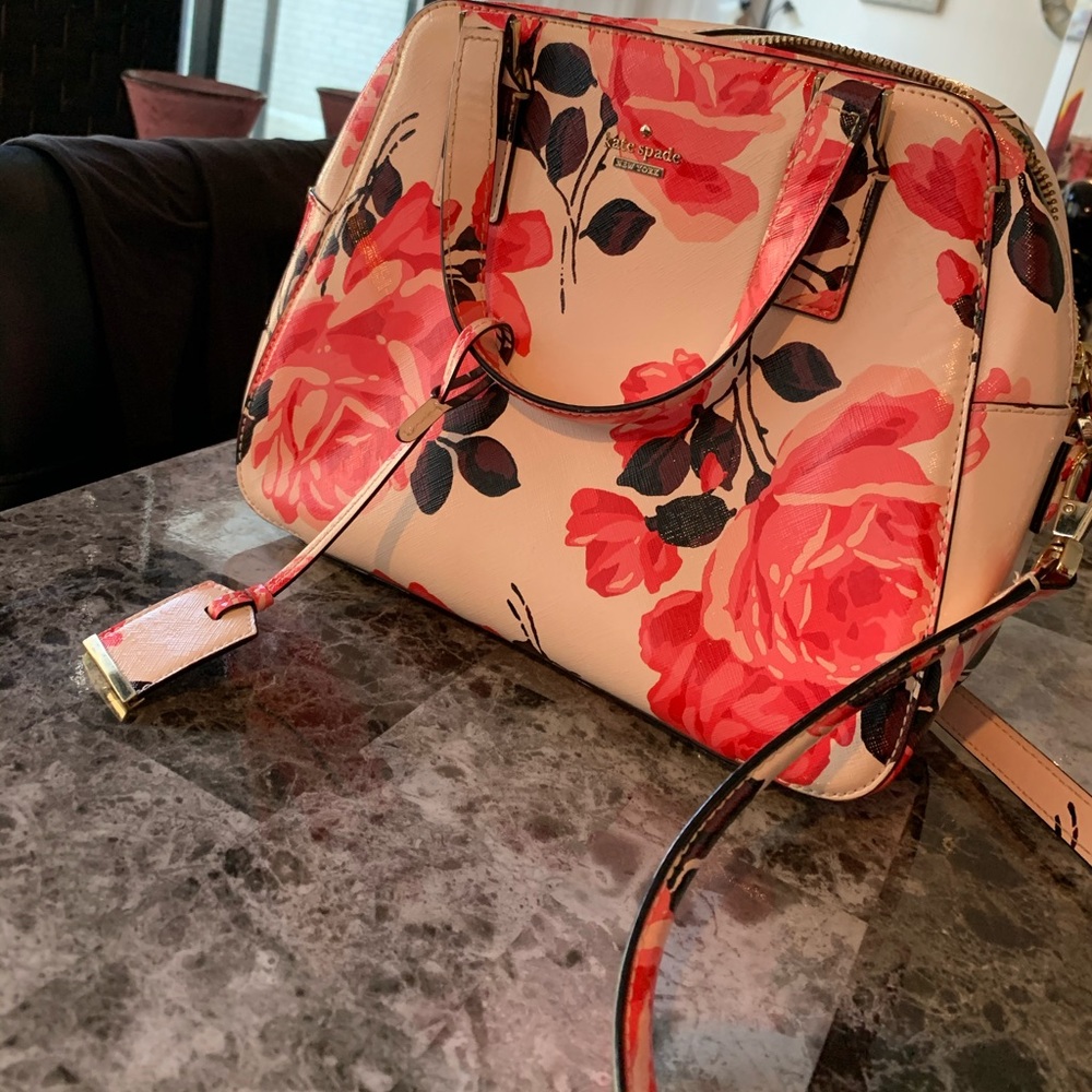 GORGEOUS Pink Cameron Street Roses Kate Spade Bag